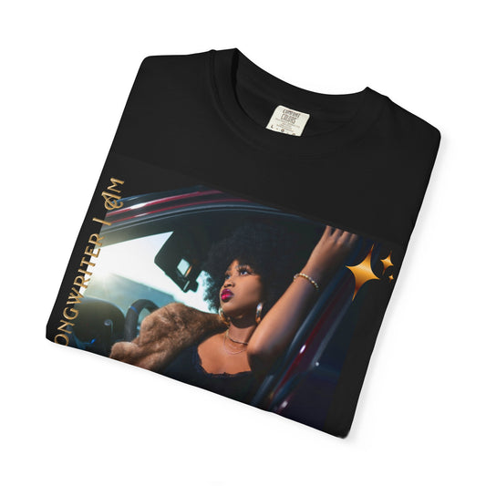 Sasia Blu Unisex Garment-Dyed T-shirt | Stylish Artist Tee, Trendy Fashion, Gift for Music Lovers, Casual Wear, Iconic Style